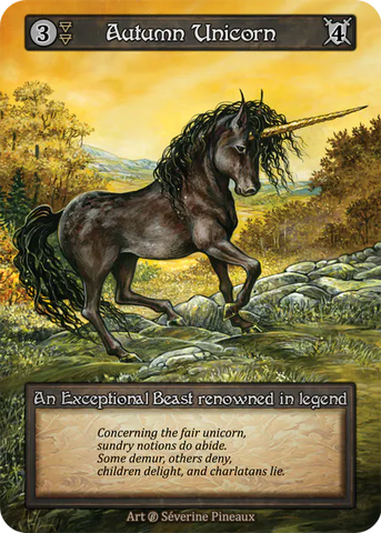 Autumn Unicorn - Beta (B) -  Sorcery Contested Realms