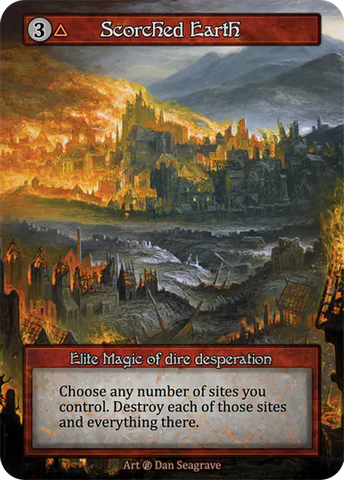 Scorched Earth (Foil) - Beta (B) -  Sorcery Contested Realm
