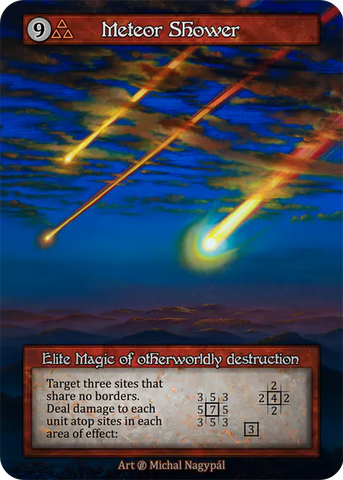 Meteor Shower (Foil) - Beta (B) - Sorcery Contested Realm