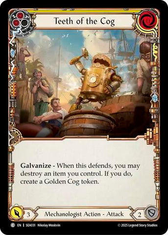 Teeth of the Cog (Yellow) [SEA031] (High Seas)  Rainbow Foil
