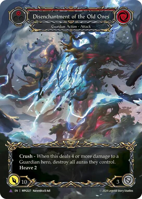 Disenchantment of the Old Ones (Marvel Cold Foil) [MPG027] (Mastery Pack Guardian)  Cold Foil