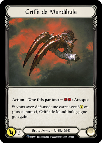 Mandible Claw - Left - Griffe de Mandibule - French History 1