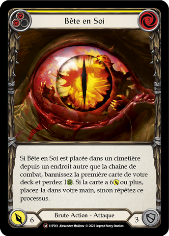Beast Within - YELLOW - Bête en Soi - French History 1
