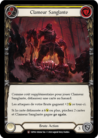 Bloodrush Bellow - YELLOW - Clameur Sanglante - French History 1