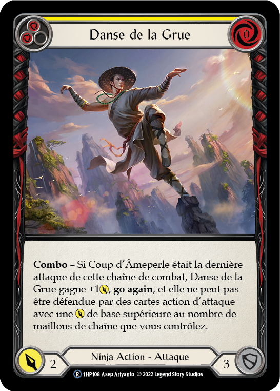 Crane Dance - YELLOW - Danse de la Grue - French History