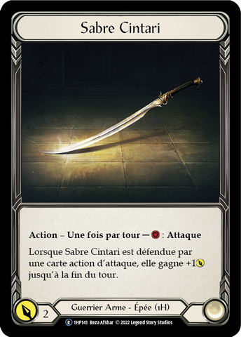 Cintari Saber - Left - Sabre Cintari - French History 1