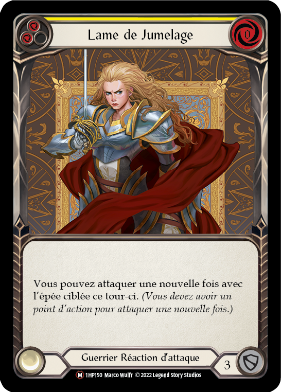 Twinning Blade - YELLOW - Lame de Jumelage - French History 1