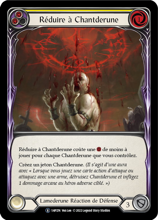 Reduce to Runechant - YELLOW - Réduire à Chantderune - French History 1