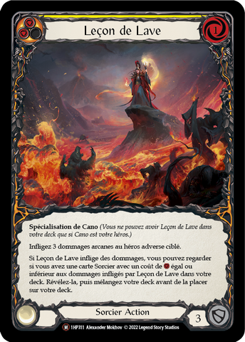 Lesson in Lava - YELLOW - Leçon de Lave - French History 1