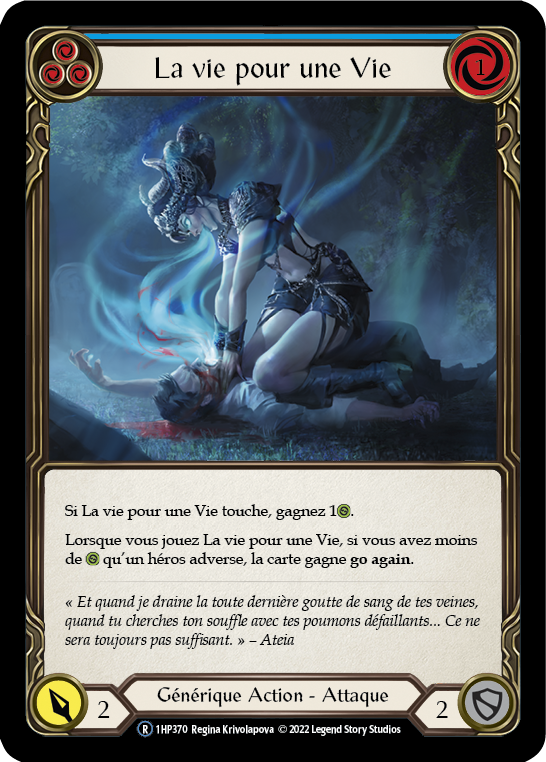 Life for a Life - BLUE - La vie pour une Vie - French History 1