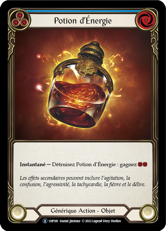 Energy Potion - BLUE - Potion d'Énergie - French History 1