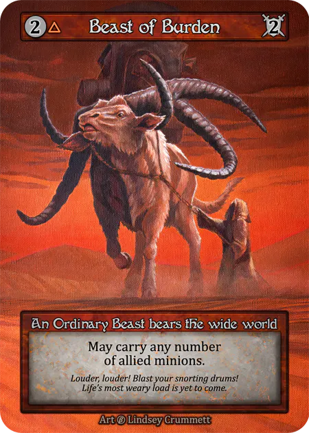 Beast of Burden (Foil) - Beta (B) -  Sorcery Contested Realms