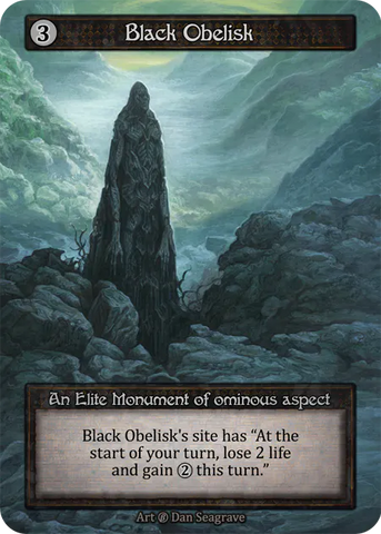 Black Obelisk (Foil) - Beta (B) -  Sorcery Contested Realms
