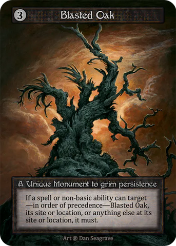 Blasted Oak - Beta (B) - Sorcery Contested Realm