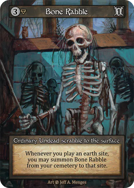 Bone Rabble (Foil) - Beta (B) - Sorcery Contested Realm