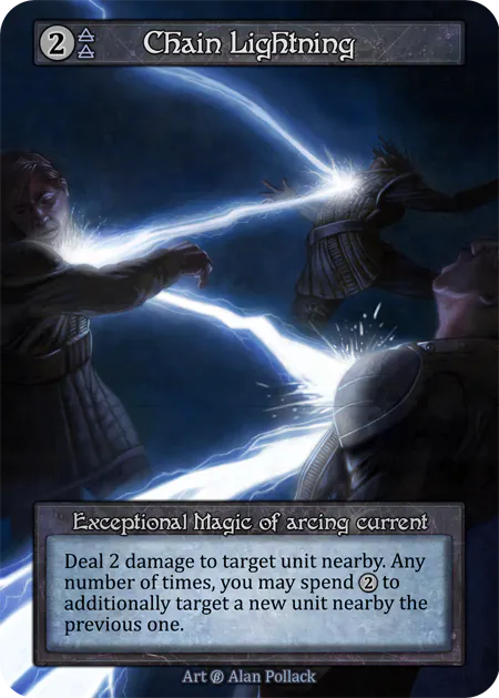 Chain Lightning - Beta (B) - Sorcery Contested Realm