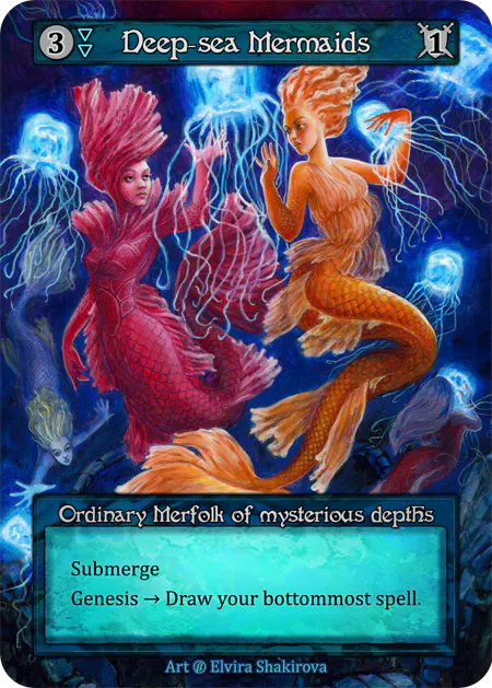 Deep-Sea Mermaids (Foil) - Beta (B) - Sorcery Contested Realm