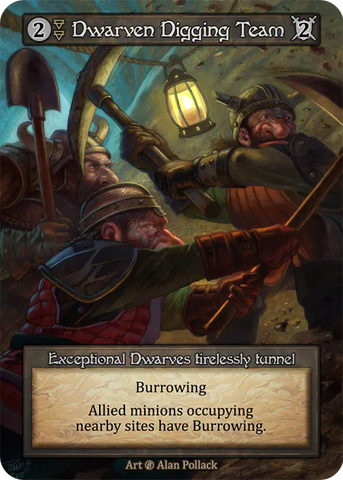 Dwarven Digging Team (Foil) - Beta (B) - Sorcery Contested Realm