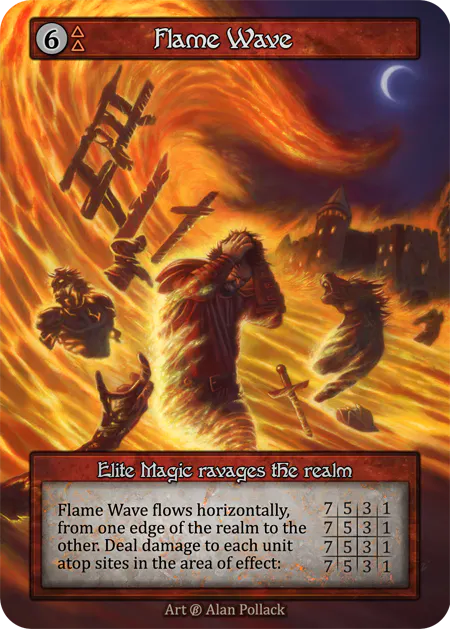 Flame Wave - Beta (B) - Sorcery Contested Realm