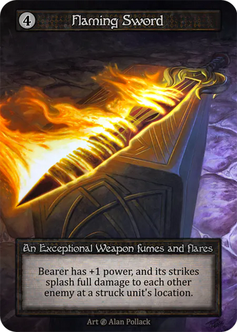 Flaming Sword - Beta (B) - Sorcery Contested Realm