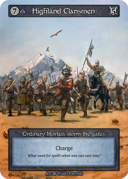 Highland Clansmen (Foil) - Beta (B) - Sorcery Contested Realm