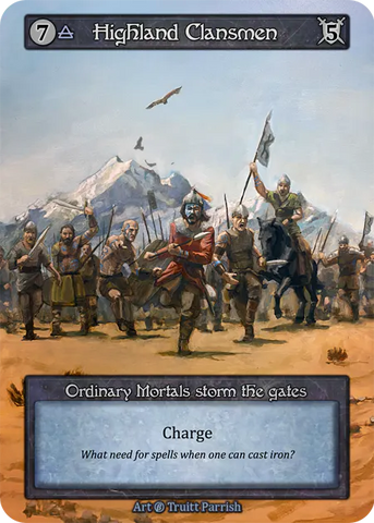 Highland Clansmen (Foil) - Beta (B) - Sorcery Contested Realm