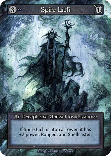 Spire Lich (Foil) - Beta (B) -  Sorcery Contested Realm
