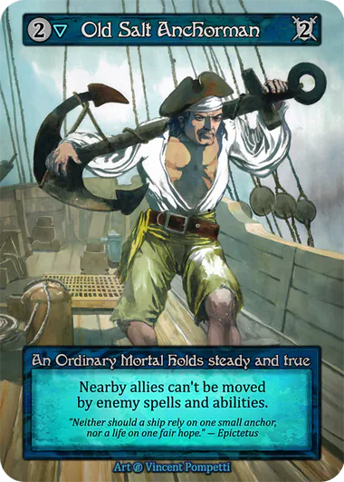 Old Salt Anchorman (Foil) - Beta (B) -  Sorcery Contested Realm