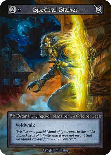 Spectral Stalker (Foil) - Beta (B) -  Sorcery Contested Realm