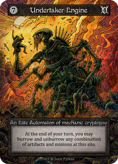 Undertaker Engine (Foil) - Beta (B) -  Sorcery Contested Realm