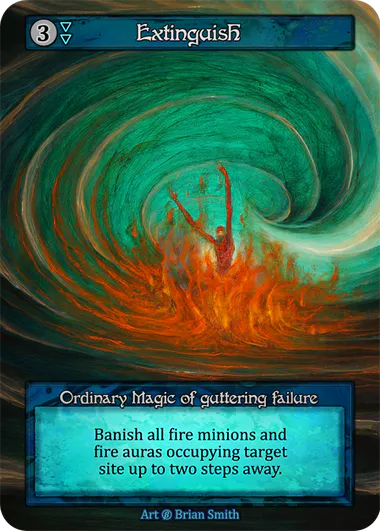 Extinguish (Foil) - Beta (B) -  Sorcery Contested Realm