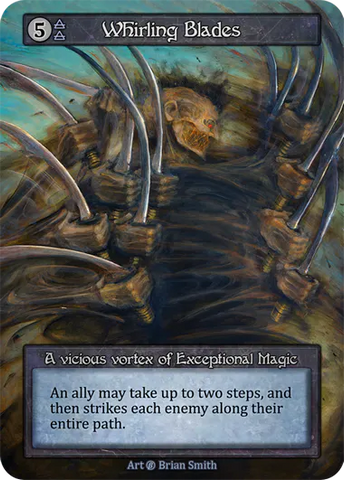 Whirling Blades (Foil) - Beta (B) -  Sorcery Contested Realm