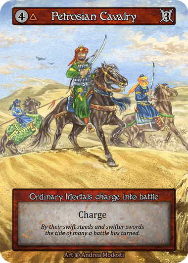 Petrosian Cavalry (Foil) - Beta (B) -  Sorcery Contested Realm