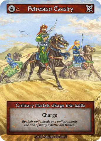 Petrosian Cavalry (Foil) - Beta (B) -  Sorcery Contested Realm