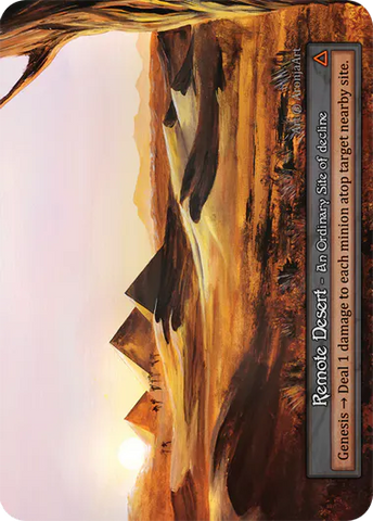 Remote Desert (Foil) - Beta (B) -  Sorcery Contested Realm