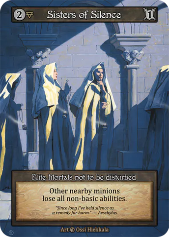 Sisters of Silence (Foil) - Beta (B) -  Sorcery Contested Realm