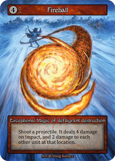 Fireball (Foil) - Beta (B) -  Sorcery Contested Realm