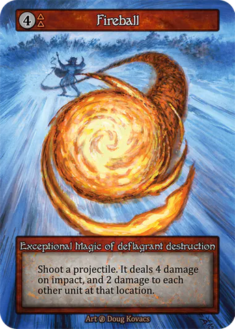 Fireball (Foil) - Beta (B) -  Sorcery Contested Realm