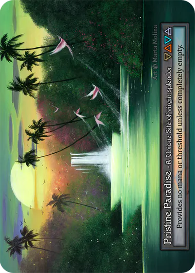 Pristine Paradise (Foil) - Beta (B) -  Sorcery Contested Realm