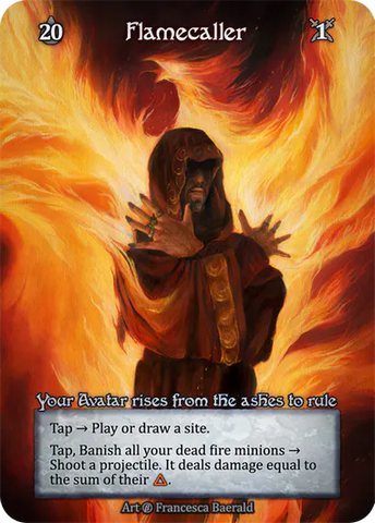 Flamecaller (Foil) - Beta (B) -  Sorcery Contested Realm