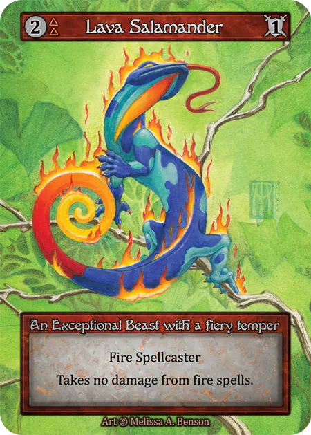 Lava Salamander - Beta (B) - Sorcery Contested Realm