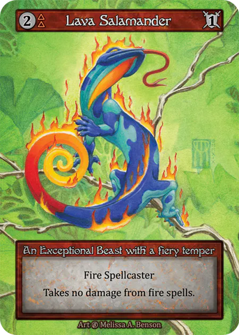 Lava Salamander (Foil) - Beta (B) - Sorcery Contested Realm