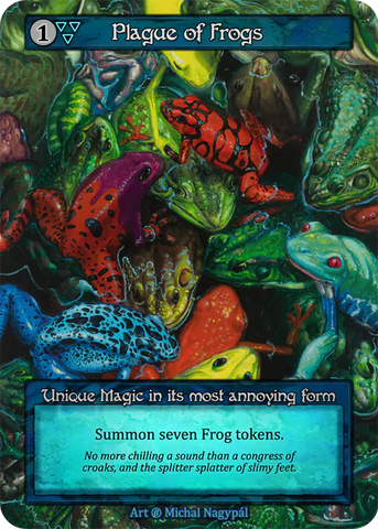 Plague of Frogs (Foil) - Beta (B) - Sorcery Contested Realm