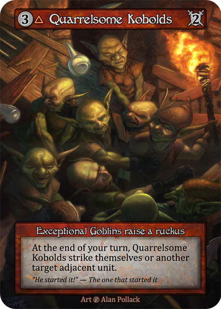 Quarrelsome Kobolds (Foil) - Beta (B) - Sorcery Contested Realm