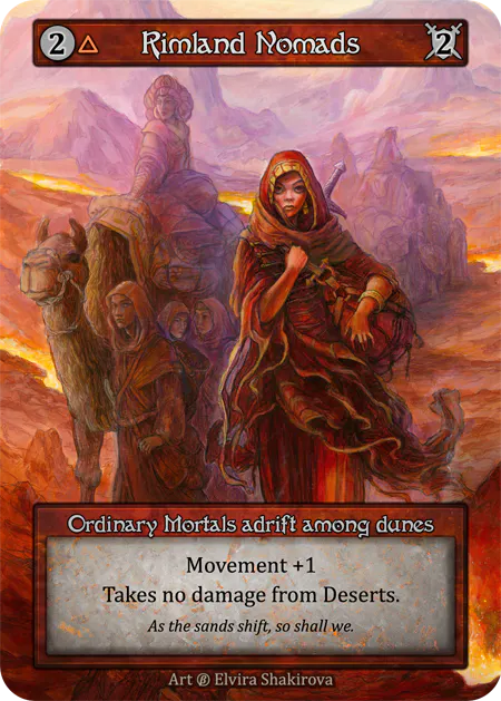 Rimland Nomads (Foil) - Beta (B) - Sorcery Contested Realm