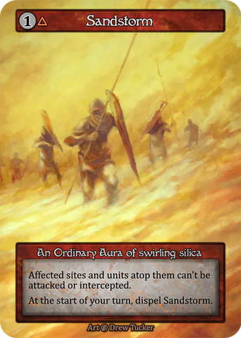 Sandstorm (Foil) - Beta (B) - Sorcery Contested Realm