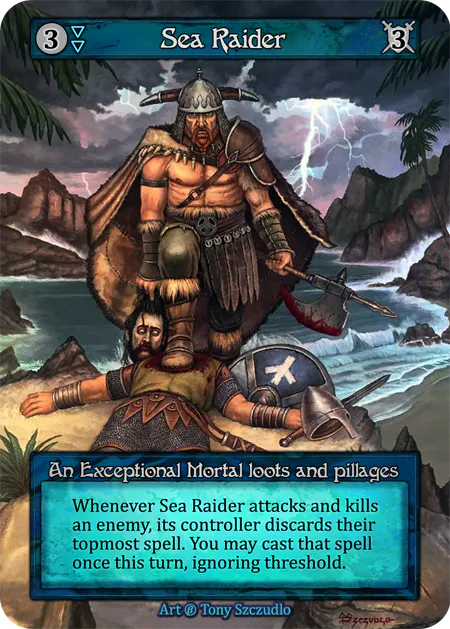 Sea Raider - Beta (B) - Sorcery Contested Realm