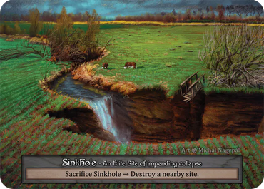 Sinkhole - Beta (B) - Sorcery Contested Realm