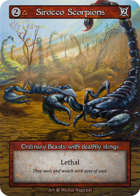 Sirocco Scorpions (Foil) - Beta (B) - Sorcery Contested Realm