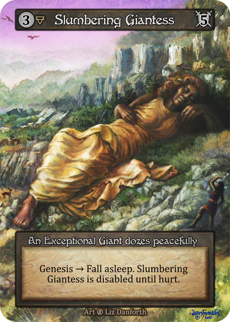 Slumbering Giantess - Beta (B) - Sorcery Contested Realm